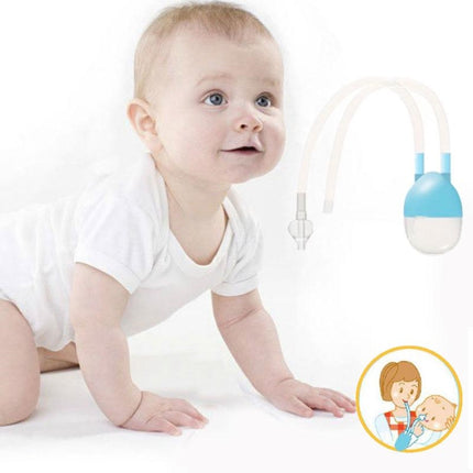 Newborn Baby Safety Nose Cleaner Vacuum Suction Nasal Aspirator Flu Protections Nasal Aspirator Nasal Snot Nose Cleaner Baby, pink, yellow, blue