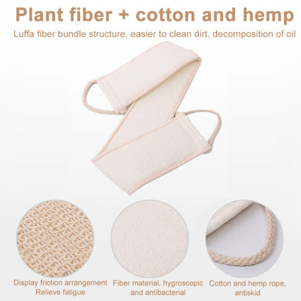 Soft Skin Care Exfoliating Loofah Sponge Back Strap Bath Shower Body Massage Spa Cleaning Scrubber Brush Tool, Soft Skin Loofah Sponge Back Strap