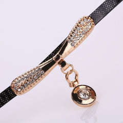 Fashion Women Casual Bracelet Leather Band Watch, Beige, Black, Blue, Brown, Dark Blue, Green, Orange, Red, White