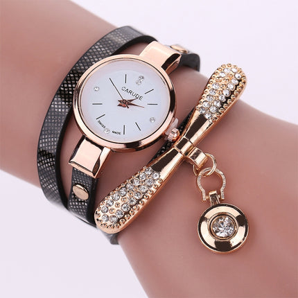 Fashion Women Casual Bracelet Leather Band Watch, Beige, Black, Blue, Brown, Dark Blue, Green, Orange, Red, White