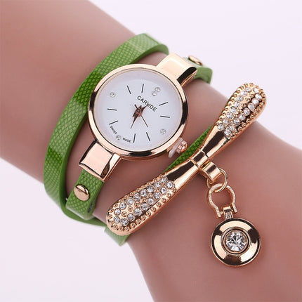 Fashion Women Casual Bracelet Leather Band Watch, Beige, Black, Blue, Brown, Dark Blue, Green, Orange, Red, White