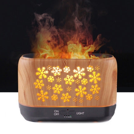 Home Colorful Simulation Flame Incense Smoked Lamp Humidifier, Remote Control, Without Remote Control