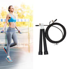 Steel Wire Jump Rope (Black) / Black