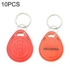 10 PCS 125KHz TK/EM4100 Proximity ID Card Chip Keychain Key Ring