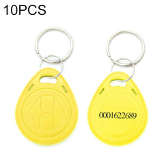 10 PCS 125KHz TK/EM4100 Proximity ID Card Chip Keychain Key Ring