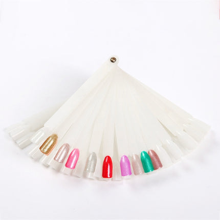 3 Set Fan-shaped Nail Mold Swatch Nail Polish Color Card Nail Art Display Board