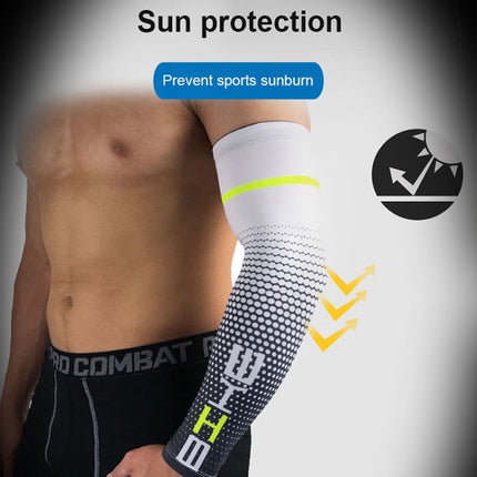 1 Pair Cool Men Cycling Running Bicycle UV Sun Protection Cuff Cover Protective Arm Sleeve Bike Sport Arm Warmers Sleeves, L, M, XXL, XL