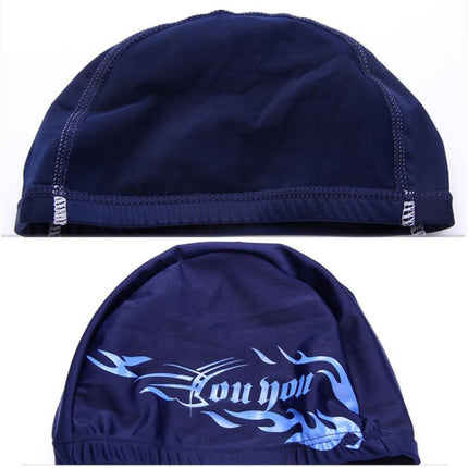 Unisex Spandex Breathable Swimming Cap, Spandex Swimming Cap(Black), Spandex Swimming Cap(Blue Fire on Black), Spandex Swimming Cap(Blue Fire on White), Spandex Swimming Cap(Blue Fire on Red)