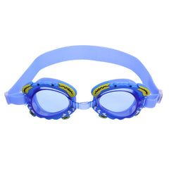 4 in 1 Cartoon Little Crab Waterproof and Anti-fog Silicone Swimming Goggles + Printed Pattern Swimming Cap + Nose Clip Earplugs + Storage Bag Swimming Equipment Set for Children, 4 in 1 Swimming Set (Blue Crab), 4 in 1 Swimming Set (Pink Crab)��������...
