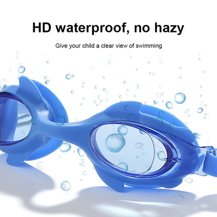 4 in 1 Cartoon Little Crab Waterproof and Anti-fog Silicone Swimming Goggles + Printed Pattern Swimming Cap + Nose Clip Earplugs + Storage Bag Swimming Equipment Set for Children, 4 in 1 Swimming Set (Blue Crab), 4 in 1 Swimming Set (Pink Crab)��������...