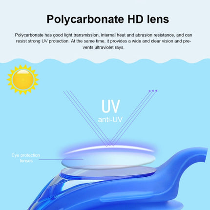 4 in 1 Cartoon Little Crab Waterproof and Anti-fog Silicone Swimming Goggles + Printed Pattern Swimming Cap + Nose Clip Earplugs + Storage Bag Swimming Equipment Set for Children, 4 in 1 Swimming Set (Blue Crab), 4 in 1 Swimming Set (Pink Crab)��������...