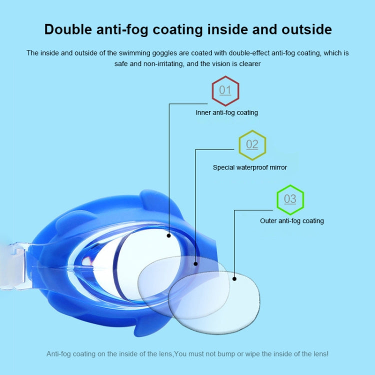 4 in 1 Cartoon Little Crab Waterproof and Anti-fog Silicone Swimming Goggles + Printed Pattern Swimming Cap + Nose Clip Earplugs + Storage Bag Swimming Equipment Set for Children, 4 in 1 Swimming Set (Blue Crab), 4 in 1 Swimming Set (Pink Crab)��������...