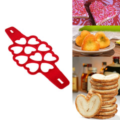 Pancake Maker Nonstick Cooking Tool Round Heart Egg Cooker Pan Eggs Mold, Four square Shape