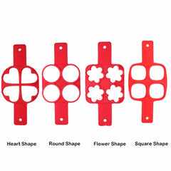 Pancake Maker Nonstick Cooking Tool Round Heart Egg Cooker Pan Eggs Mold, Four square Shape