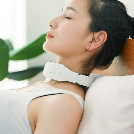 Cervical Massager Electromagnetic Pulse Heating Neck Protector, Battery, Charging, Charging Remote Heating