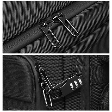 Ozuko 9326 Men Outdoor Multifunctional Anti-theft Backpack Sports Waterproof Travel Shoulders Bag with External USB Charging Port