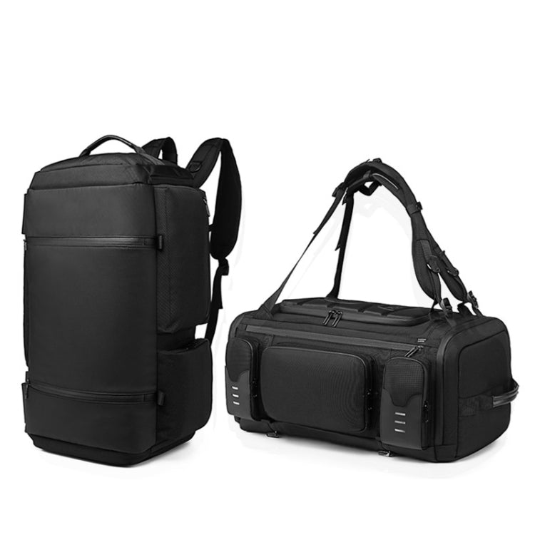 Ozuko 9326 Men Outdoor Multifunctional Anti-theft Backpack Sports Waterproof Travel Shoulders Bag with External USB Charging Port