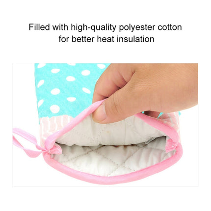 2 PCS Heat Insulation Gloves For Microwave Oven Thickened High Temperature Resistant Anti-scald Kitchen Baking Gloves, 2 PCS