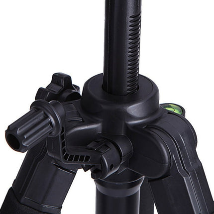 Q111 4-Section Folding Legs Live Broadcast Aluminum Alloy Tripod Mount with Three-dimensional Damping Tripod Heads, Q111