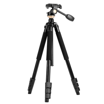 Q338 4-Section Folding Legs Live Broadcast Aluminum Alloy Tripod Mount, Q338With Three-dimensional Head, Q338 With Ball Head