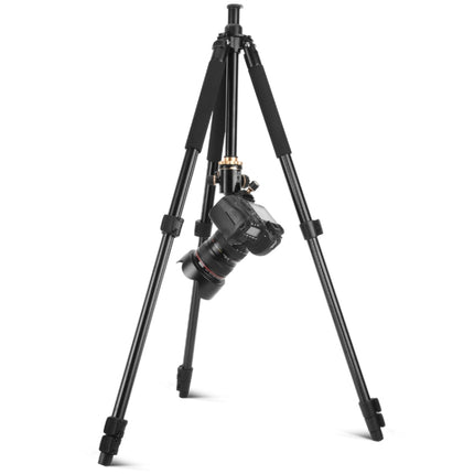 Q338 4-Section Folding Legs Live Broadcast Aluminum Alloy Tripod Mount, Q338With Three-dimensional Head, Q338 With Ball Head