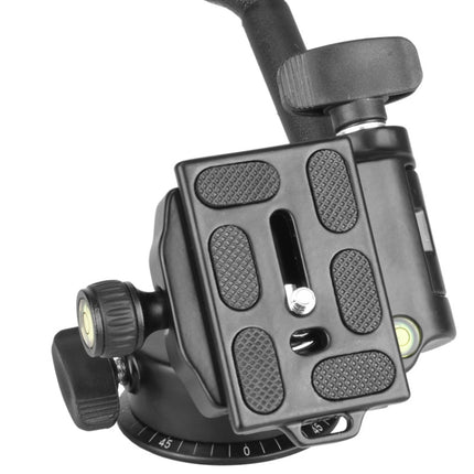 Q08 Three-Dimensional Damping 360 Degree Panorama Scale Leveling Metal Tripod Heads, Q08