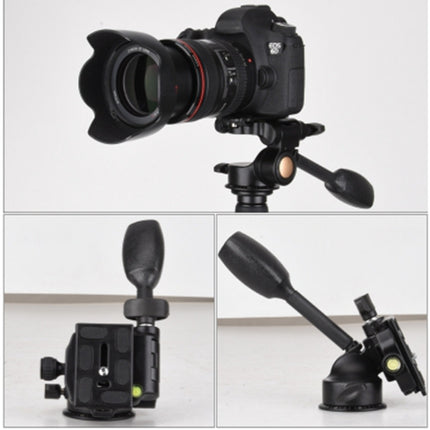 Q08 Three-Dimensional Damping 360 Degree Panorama Scale Leveling Metal Tripod Heads, Q08