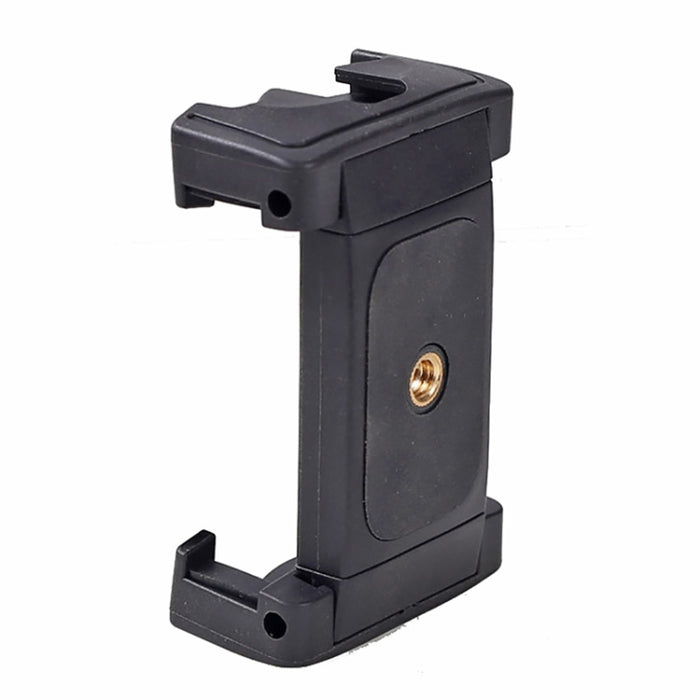 Xiletu Xj-12 Live Broadcast Bracket Fixing Clip Tripod Mount Phone Clamp with 1/4 inch Screw Holes & Cold Shoe Base, Xj12
