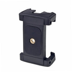Xiletu Xj-12 Live Broadcast Bracket Fixing Clip Tripod Mount Phone Clamp with 1/4 inch Screw Holes & Cold Shoe Base, Xj12