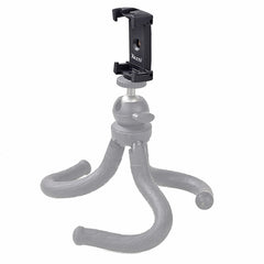 Xiletu Xj-12 Live Broadcast Bracket Fixing Clip Tripod Mount Phone Clamp with 1/4 inch Screw Holes & Cold Shoe Base, Xj12