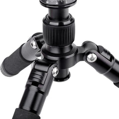 Xiletu FM5S-MINI 5-Section Folding Legs Mini Desktop Tripod Mount, Red, Black, Titanium
