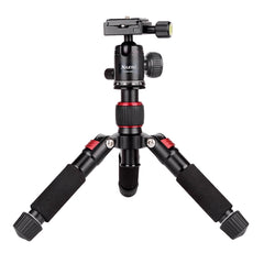 Xiletu FM5S-MINI 5-Section Folding Legs Mini Desktop Tripod Mount, Red, Black, Titanium