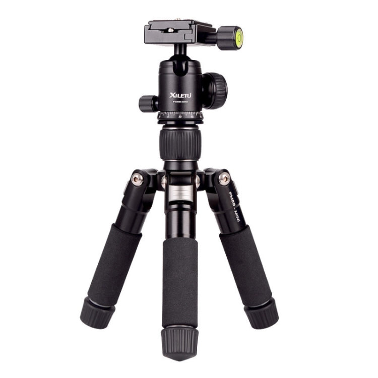 Xiletu FM5S-MINI 5-Section Folding Legs Mini Desktop Tripod Mount, Red, Black, Titanium