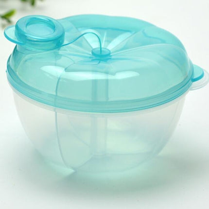 Baby Milk Powder Formula Dispenser Food Container Storage Feeding Box 3 Layer Leakproof Travel Storage Box for Kids Toddler, Green, Pink, Yellow, Blue