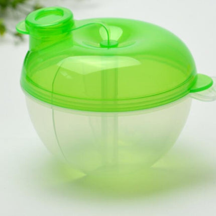 Baby Milk Powder Formula Dispenser Food Container Storage Feeding Box 3 Layer Leakproof Travel Storage Box for Kids Toddler, Green, Pink, Yellow, Blue