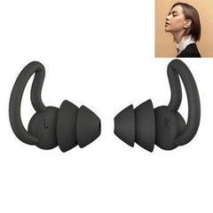 1 Pair Shark Fin Nnti-falling and Noise-reducing Earplugs Anti-Noise Earplugs For Sleeping Dormitory Noise Reduction And Noise Prevention Earplugs, Gray (2 Layers), Black (2 Layers), Gray (3 Layers), Black (3 Layers)