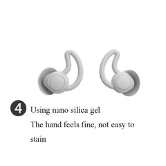 1 Pair Shark Fin Nnti-falling and Noise-reducing Earplugs Anti-Noise Earplugs For Sleeping Dormitory Noise Reduction And Noise Prevention Earplugs, Gray (2 Layers), Black (2 Layers), Gray (3 Layers), Black (3 Layers)