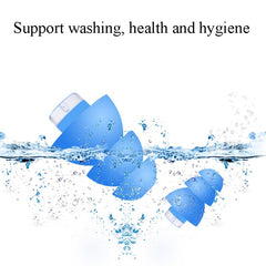 Anti-Noise Sleep Earplugs Silicone Soundproof Earplugs Industrial Noise Reduction Silent Earplugs, Orange, White, Blue, Black