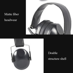 Learn Sleep Industry Noise Reduction Earmuffs Shooting Soundproof Earmuffs, Black, Green