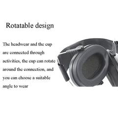 Learn Sleep Industry Noise Reduction Earmuffs Shooting Soundproof Earmuffs, Black, Green