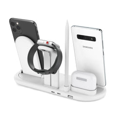 HQ-UD20 Mobile Phone Watch Multi-Function Charging Stand Wireless Charger for Phones & Apple Watch & Airpods, HQ-UD20