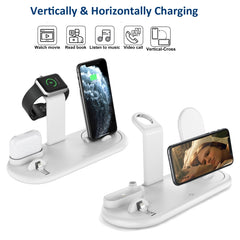 HQ-UD20 Mobile Phone Watch Multi-Function Charging Stand Wireless Charger for Phones & Apple Watch & Airpods, HQ-UD20