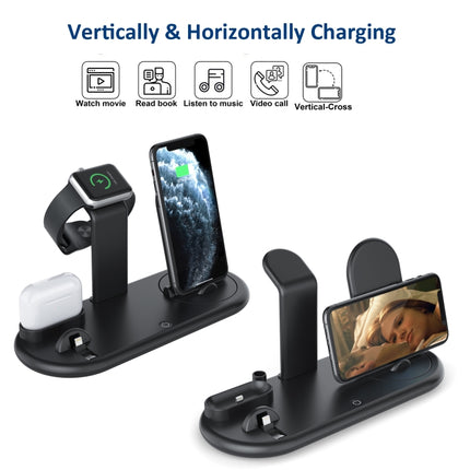 HQ-UD20 Mobile Phone Watch Multi-Function Charging Stand Wireless Charger for Phones & Apple Watch & Airpods, HQ-UD20