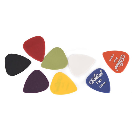 Alice 50 PCS ABS Electric Guitar Picks, Random Color Delivery, Frosted 0.58mm, Mirror 0.58mm, Frosted 0.71mm, Mirror 0.71mm, Frosted 0.81mm, Mirror 0.81mm, Frosted 0.96mm, Mirror 0.96mm, Frosted 1.2mm, Mirror 1.2mm, Frosted 1.5mm, Mirror 1.5mm���������...