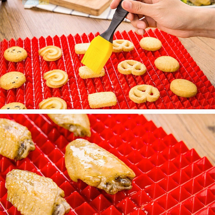 Silicone Multifunctional Bbq Pizza Mat Multifunctional Placemat Grill Mat Microwave Baking Mat, Silicone Baking Mat