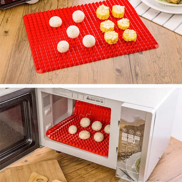 Silicone Multifunctional Bbq Pizza Mat Multifunctional Placemat Grill Mat Microwave Baking Mat, Silicone Baking Mat
