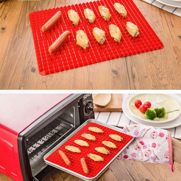 Silicone Multifunctional Bbq Pizza Mat Multifunctional Placemat Grill Mat Microwave Baking Mat, Silicone Baking Mat