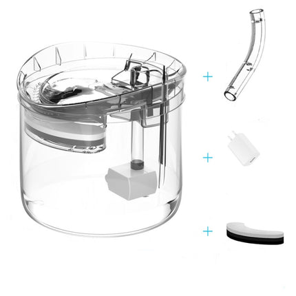 Pet Automatic Circulating Silent And Does Not Leak Electricity Water Dispenser, US Plug  Transparent Color, UK Plug Transparent Color, US Plug  Smart Induction Starter, EU Plug Smart Induction Starter