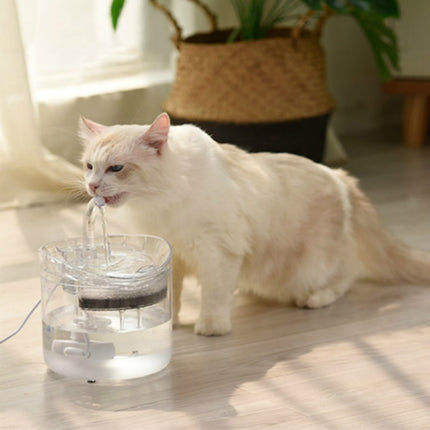 Pet Automatic Circulating Silent And Does Not Leak Electricity Water Dispenser, US Plug  Transparent Color, UK Plug Transparent Color, US Plug  Smart Induction Starter, EU Plug Smart Induction Starter