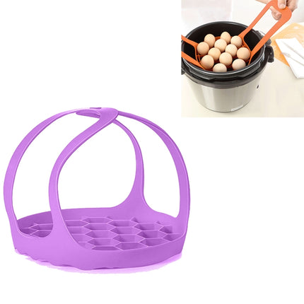 Silicone Steamer Egg Cooker Silicone Steamer Basket, 8 Inches, 6.5 Inches